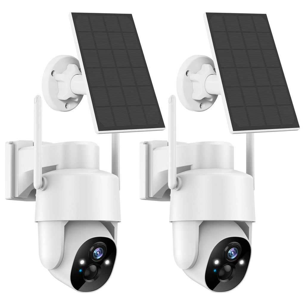 Solar Security Cameras Wireless Outdoor, Pan-Tilt 2K Outdoor