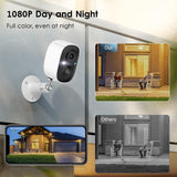 Security Camera Wireless Outdoor, Outdoor Camera Wireless 2-Way Talk Battery Powered Wi-Fi Cameras for Outside and Indoor 1080P Night Vision AI Motion Detection Siren Alarm IP65 Weatherproof 2-Pack