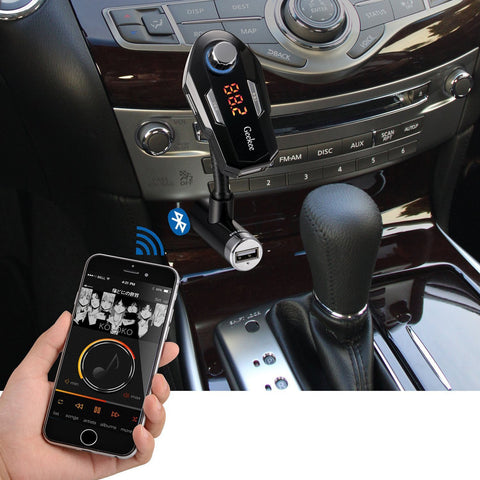 Bluetooth FM Transmitter Radio Car Kit,Geekee Hands Free Calling